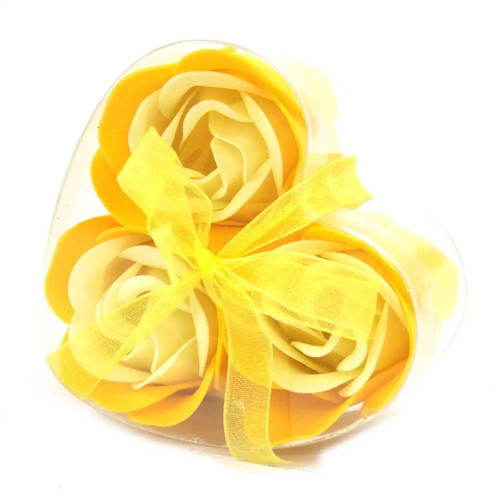 Luxury soap flowers yellow - soap,