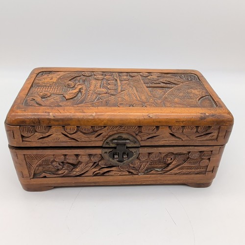 Chinese camphor wood chest - camphor, box