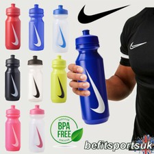 NIKE SPORTS WATER BOTTLE GYM FOOTBALL DRINKS FLASK SQUEEZE BIG MOUTH BPA FREE