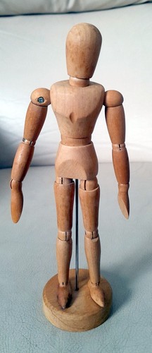 Artist wooden manikin 7 5 - artist's, 7.5"