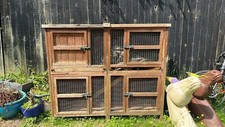 Rabbit Guinea Pig Hutch 4 Doors Outdoor Multi Animal Shelter Compartment 6ft