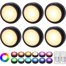 1/2/3/4/6 Pack RGBW LED Puck