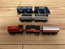 Wooden Train and Carriage