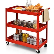 3-Tier Tool Trolley Utility