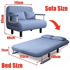 115cm Wide XL Sofa Bed 3-in-1