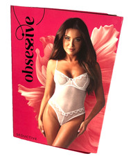 Nightwear Women Dress Obsessive Alissium White Teddy Lingerie Bodysuit