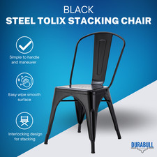 Tolix Steel Stacking Chairs
