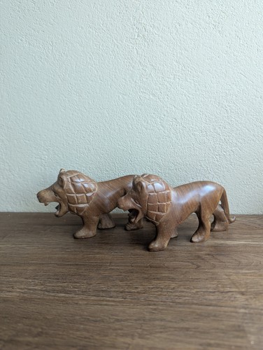 Vintage pair hand carved - vintage,