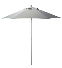 Habitat Home Sicily Parasol Grey | Large Outdoor Sun Umbrella Patio Garden Shade