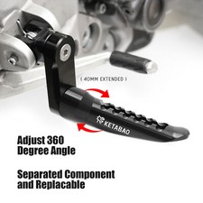 BLACK RANGER Front Foot Pegs 40mm Lower For Honda CBR600 F4i FS Sport 01-07 06