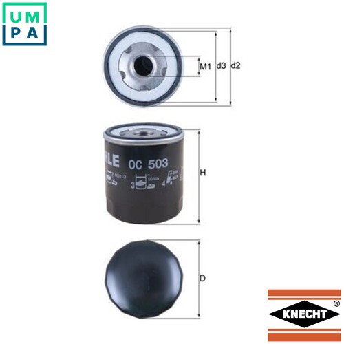 Oil filter 503 for peugeot - oil,