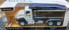 Diecast Dump Truck 1:50 Scale Max Metal Pull Back Open Doors Construction Boxed