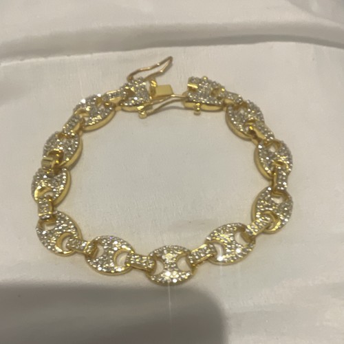 Two tone gold tulip - tulip, bracelet