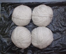 WOOL OFF DORSET HORN LAMB, NATURAL WHITE, ARAN  WEIGHT,SOFT, 1,000g FREE POSTAGE