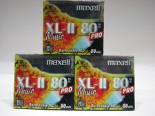 3 x Maxell XL-II 80MD Pro
