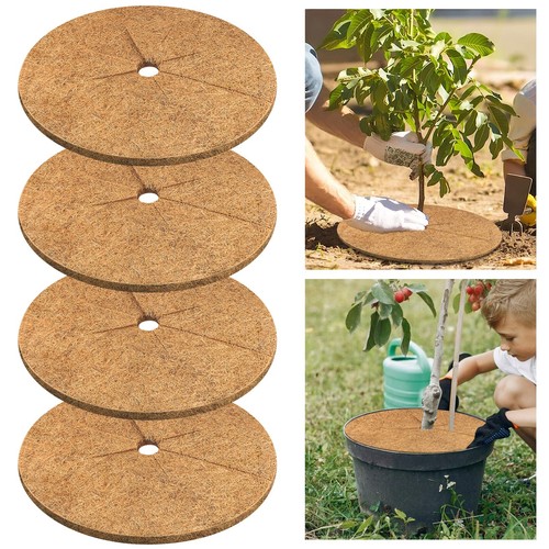 Coconut fiber mulch rings - fiber,