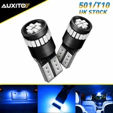 2X T10 SMD Canbus Bright LED W5W Blue Bulbs Auto SIDELIGHT ERROR FREE AUXITO