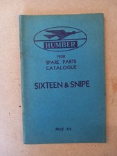 Humber Sixteen And Snipe. 1938