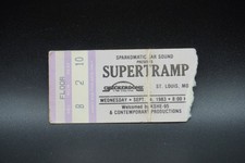 1983 SUPERTRAMP CONCERT TICKET STUB, CHECKERDOME