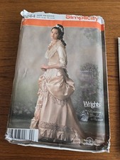 Simplicity 4244 Wrights Victorian Bridal Museum Pattern UNCUT Sz HH 6,8,10,12 