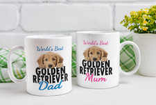 World's Best Golden Retriever Mum or Dad - Dog Lover - Pet Gift - Coffee Mug