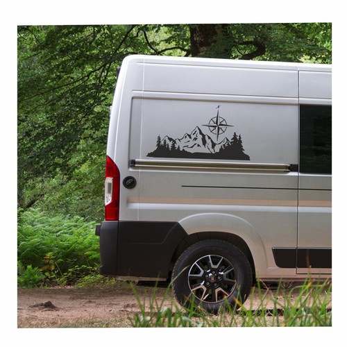 Motorhome stickers mountain - motorhome,
