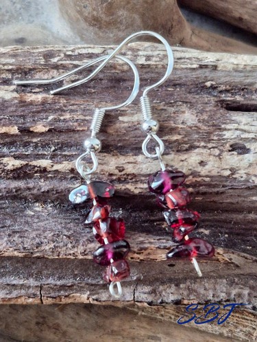 Sterling silver drop earrings
