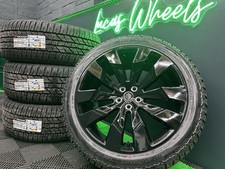 Genuine Urban WX-1 22” Black Alloy Wheels Defender 90/110 L663 & NEW Yokohama’s!