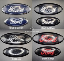 Ford Focus Mk3 Front Badge and Rear Badge Set Emblems All Black Red Blue Silver