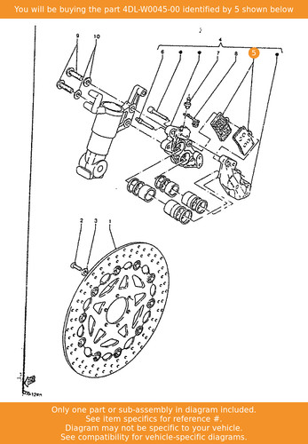 Yamaha brake pad - yamaha, front