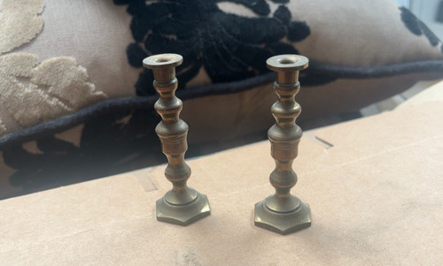 Pair vintage miniature - miniature, brass