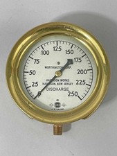 VINTAGE BRASS PRESSURE GAUGE -
