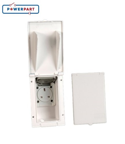 White external amp socket - external,