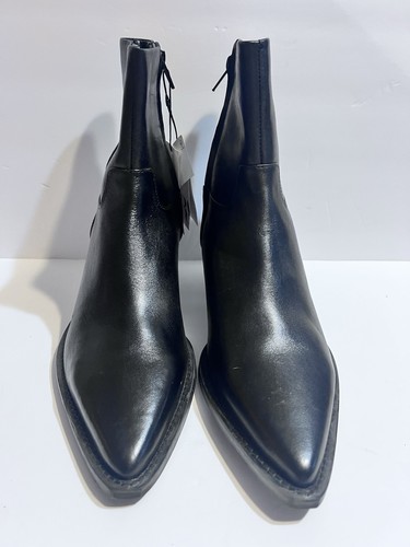 Zara black leather western - zara,