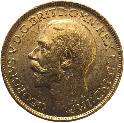 1916 king george gold - king, v