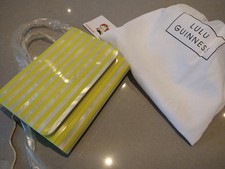 Lulu Guinness NATALIA Perspex Clutch Bag in CHARTREUSE & MOTHER OF PEARL bnwt