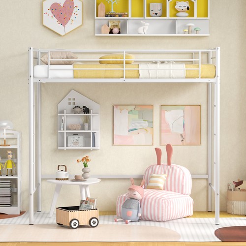 Metal loft bed - loft,