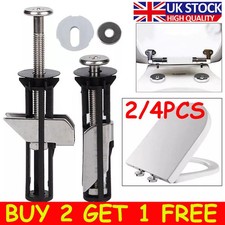 4pcs Toilet Fixing Screws Stainless Steel Toilet Seat Bolts Replacement Toilet/