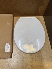 Ram® White Soft Close Toilet Seat - Quick Release, Adjustable Hinges, O Shape