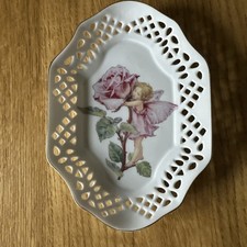 The Flower Fairies Collection Frederick Warne Trinket Dish Reticulated Edge
