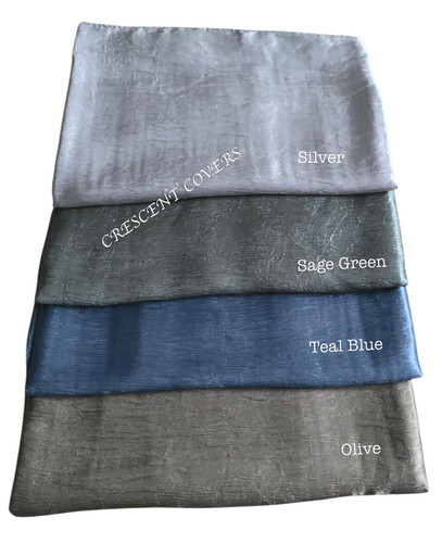 Elegant crushed satin scarf - elegant,