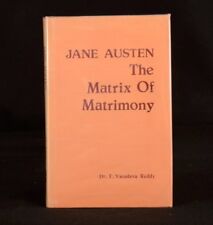1987 Jane Austen The Matrix of Matrimony T Vasudeva Reddy 1st Edition Scarce