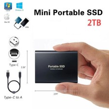 2TB External Hard Drive SSD