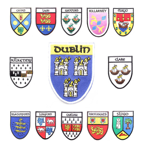 Irish county crest - irish, patches