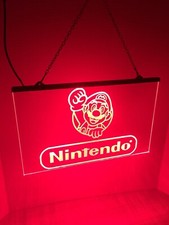 Nintendo Mario Led Neon Light Sign Game Room Man Cave
