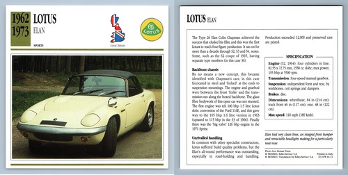 Lotus elan 1962 73 sports - lotus,