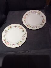 WEDGWOOD MIRABELLE R4537 2 X 10.75" DINNER PLATES