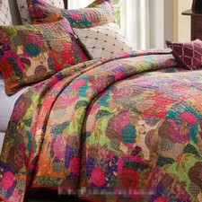 Jewel red king quilt set - jewel,