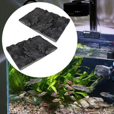 2Pcs Rock Fish Tank Background