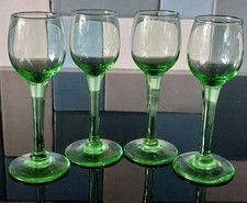 Set Of Four Vintage Green
